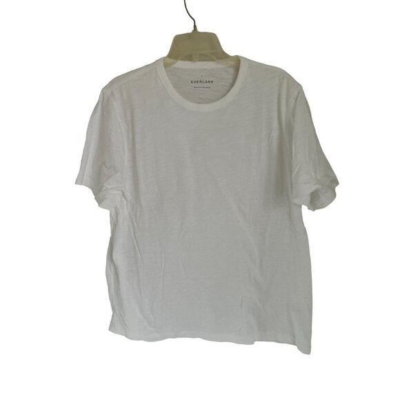EVERLANE Cotton Tee White Crewneck T-Shirt Size XLarge - Picture 2 of 6